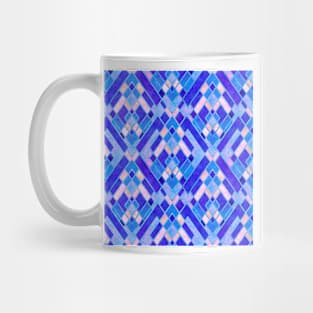 Blue Jewel Mosaic Pattern Mug